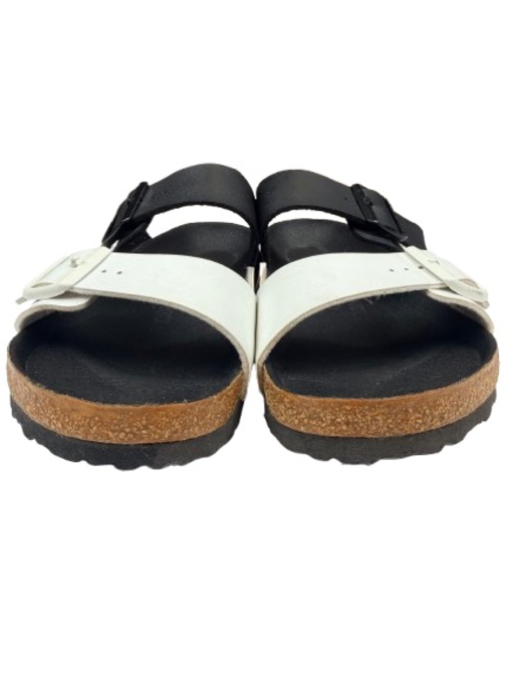 Birkenstock Arizona Split Black White Birko-Flor Sandals EU 42 Unisex Normcore - Picture 5 of 14
